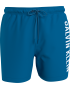 Calvin Klein Drawstring Swimwear Men KM0KM01004-DYO, Ανδρικό Μαγιό Calvin Klein Μεσαίου Μήκους, FAIENCE BLUE